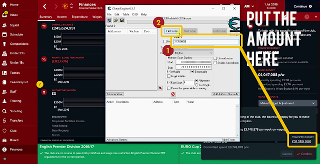 Football Manager 2017 Money Cheat