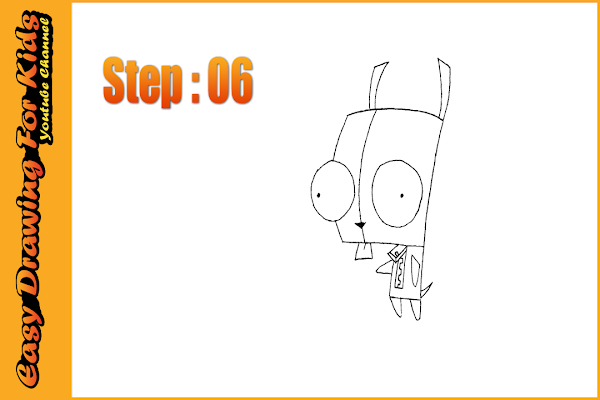 How to Draw Gir from Invader Zim | Drawing Course for Beginners