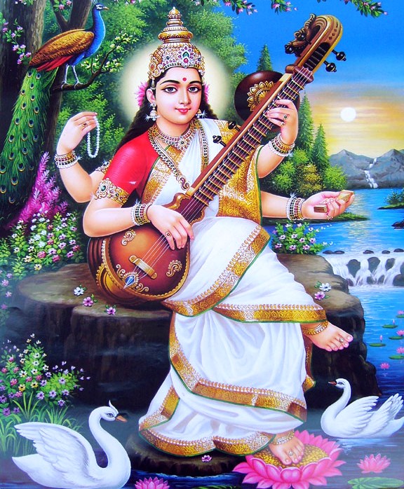 HINDU GOD WALLPAPERS: Saraswati Mata