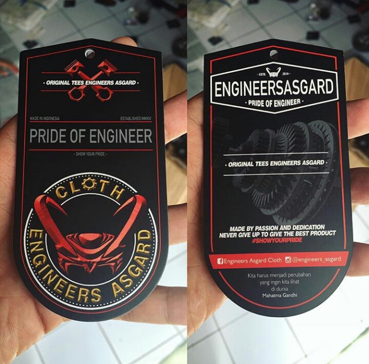 Hangtag Super Tebal Art Paper 700 gr Untuk Distro / Butik Profesional