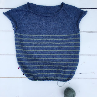 Progress shot of my Wesbourne Sweater by Isabell Kraemer