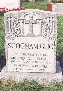 The Scognamiglio grave at Saint Charles Cemetery on Long Island