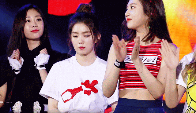 놀라는 아이린,조이,지수.gif | 인스티즈