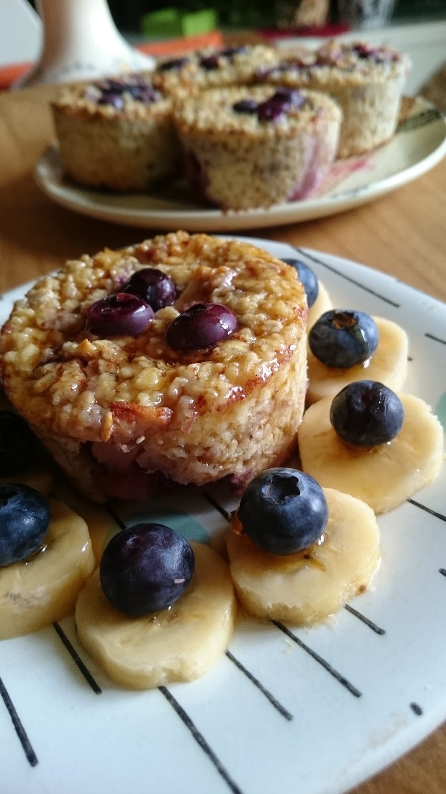 Gourmandises et Merveilles Baked Oatmeal pommemyrtille ou petits