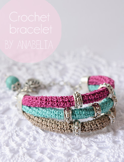 Crochet bracelet 1 by Anabelia
