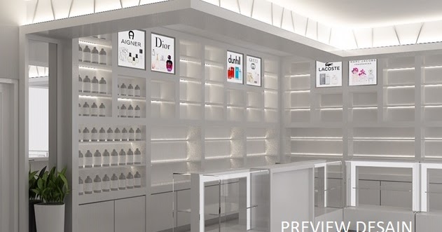 Jasa desain toko parfum etalase rak asesoris DESIGN 3D Jasa desain toko parfum etalase rak asesoris DESIGN 3D