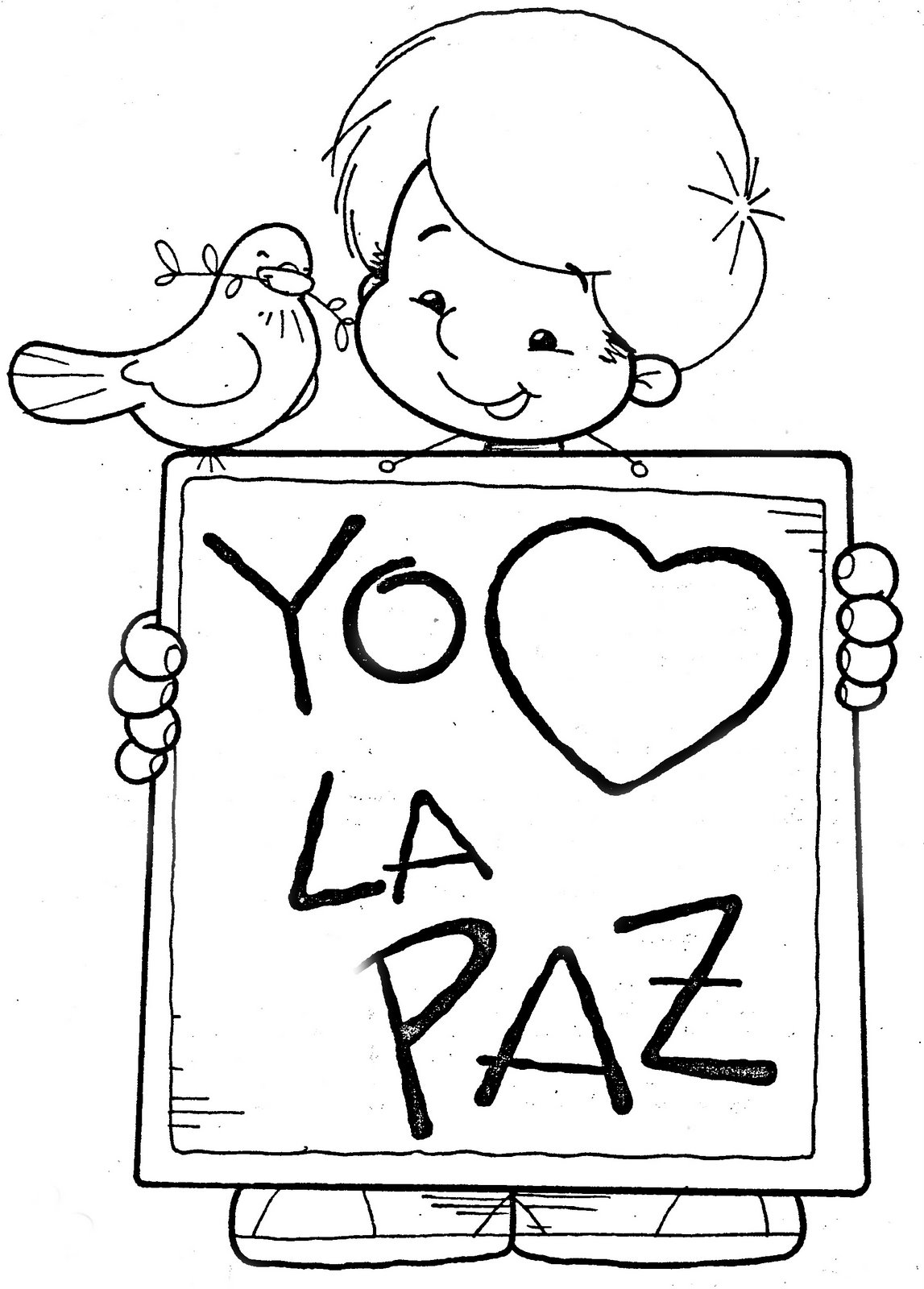 Dibujos Dia de la Paz para Pintar, parte 1 - IMÁGENES PARA WHATSAPP ® y