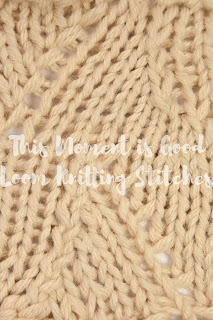 Flame Chevron Stitch Loom Knitting stitch Dictionary
