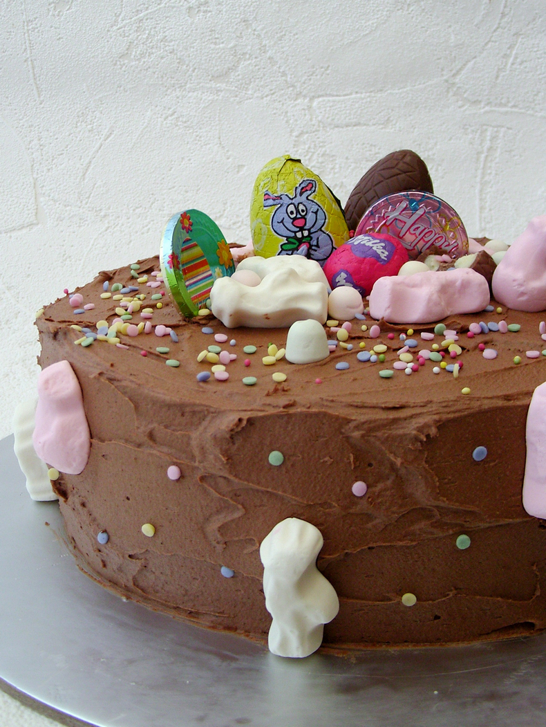 Easy Easter Cake easy cake chocolate buttercream