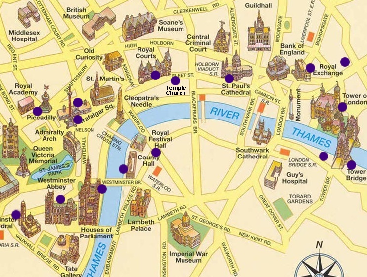 Карта лондона на английском языке