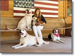 Picture of woman with dogs