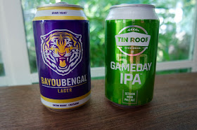 Two great Tin Roof tailgating beers: The Bayou Bengal Lager and Gameday IPA