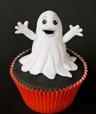 Cupcakes de Halloween con Fantasmas