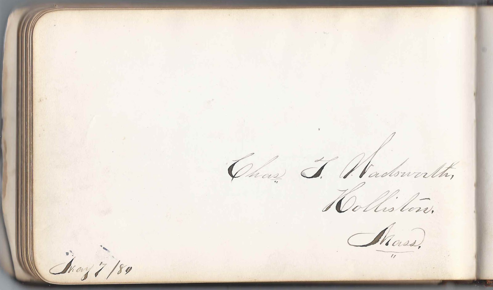 Heirlooms Reunited 18781880s Autograph Album of John Franklin