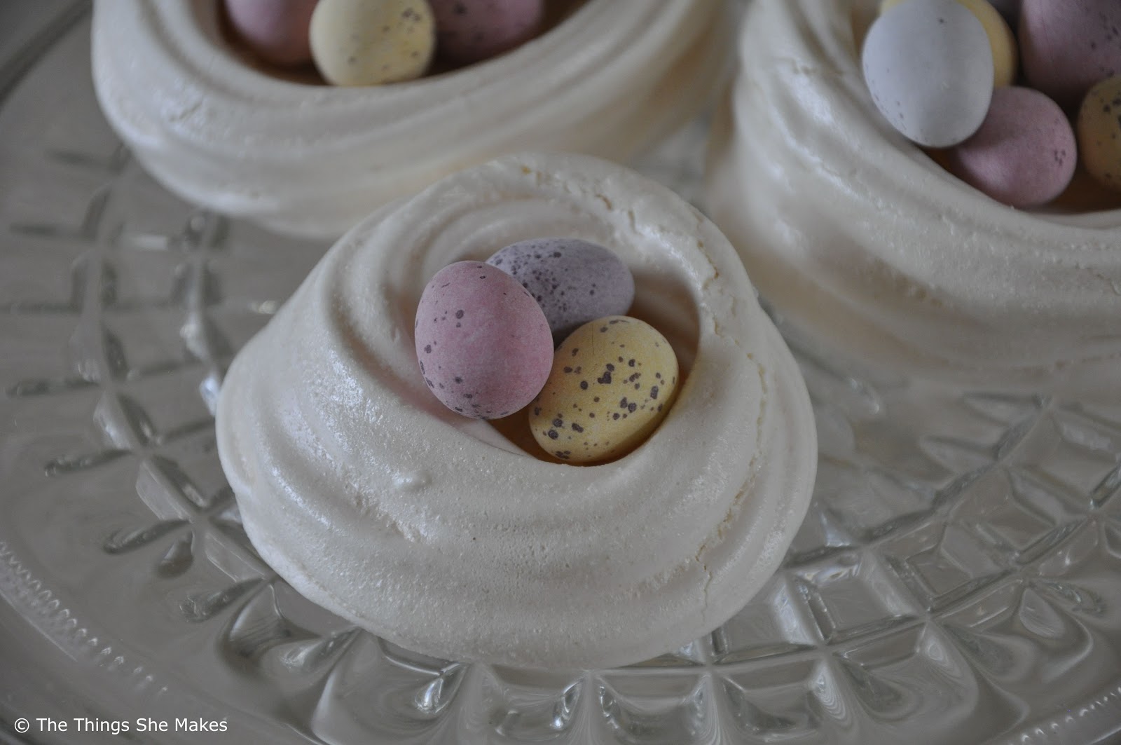 Easter Egg Meringue Nests The Things She Makes