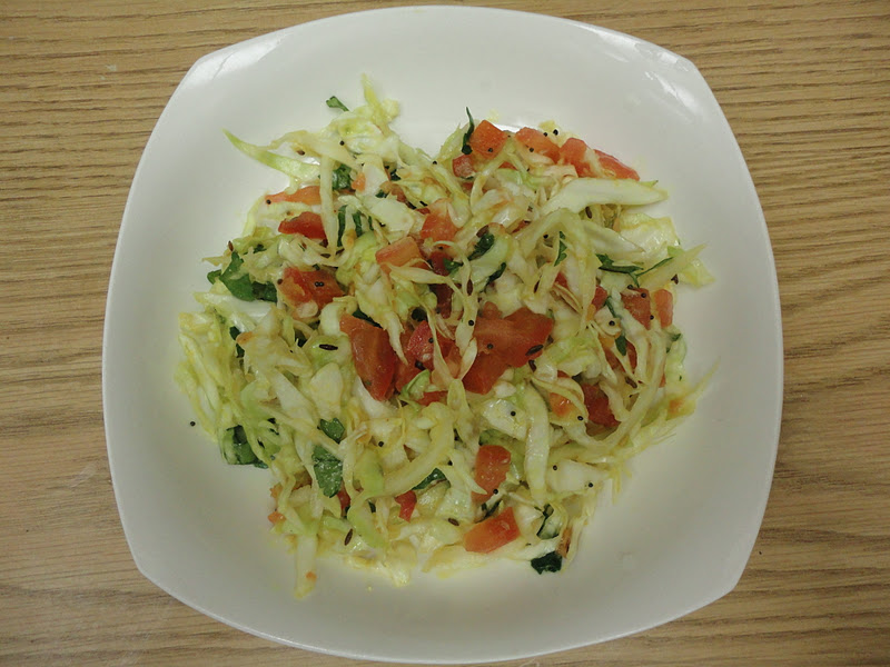Desi / Maharashtrian food Cabbage Salad