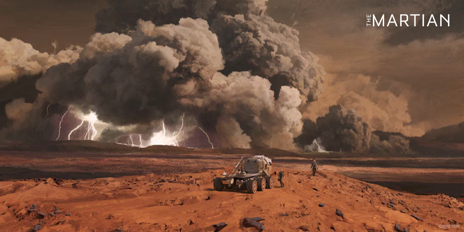 Concept art for The Martian - bad weather