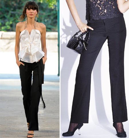 Дамски черен панталон