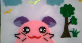 Contoh Karya Seni Aplikasi Dari Kain Flanel Penggambar