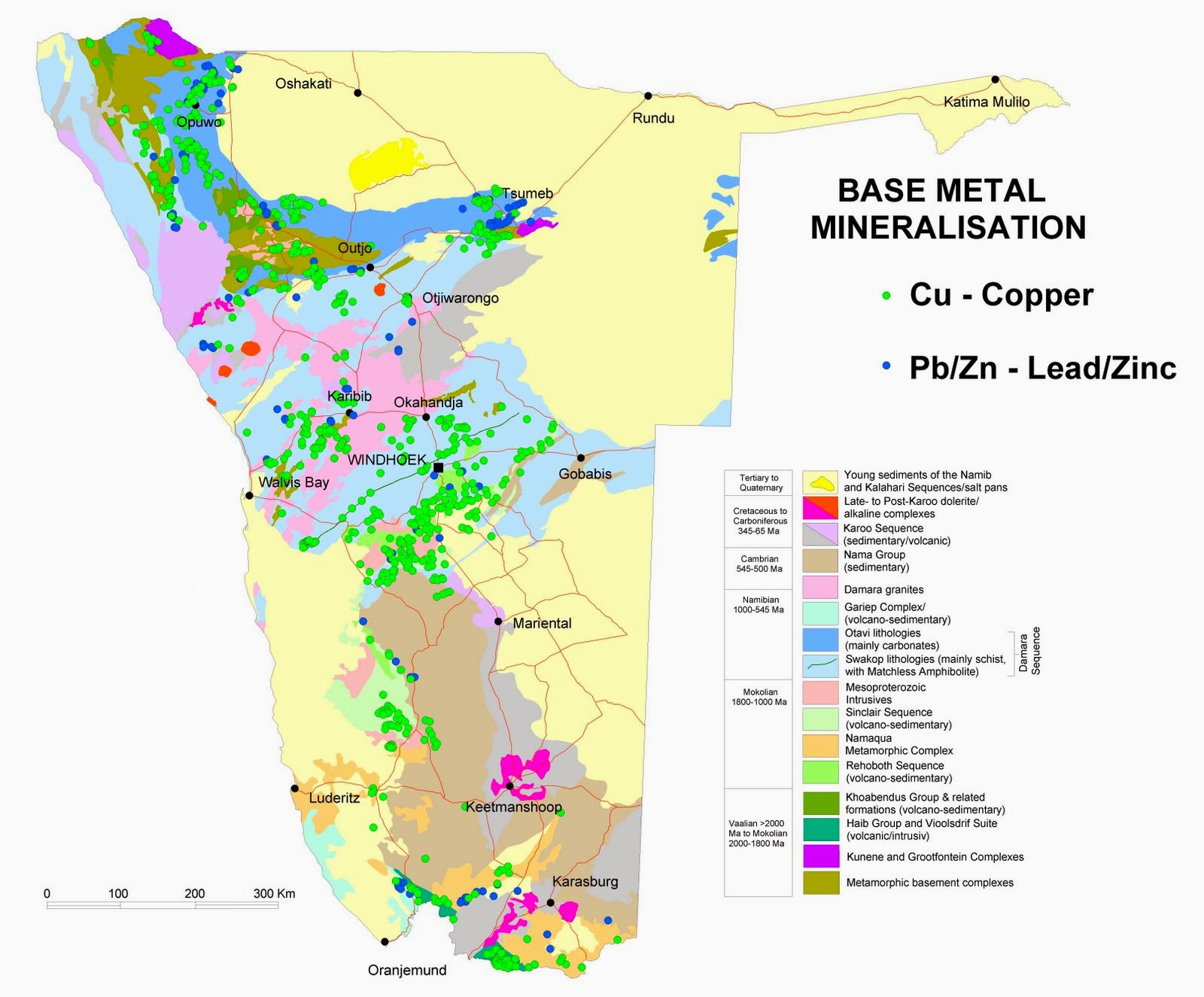 Spilpunt Copper, Lead and Zinc Mineralization in Namibia