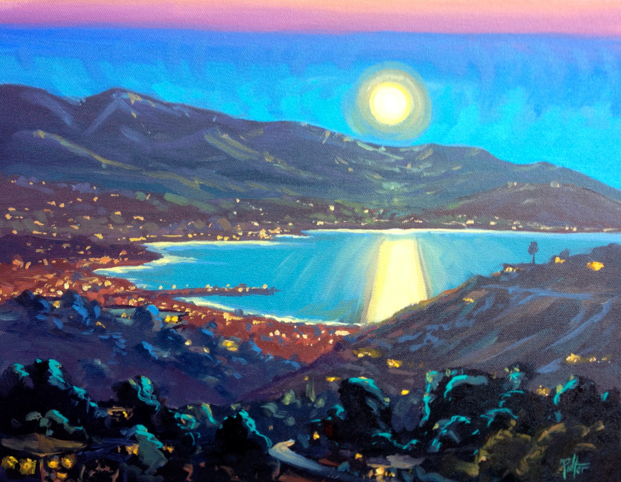 "POSTCARDS FROM SANTA BARBARA" a daily painting project by plein air