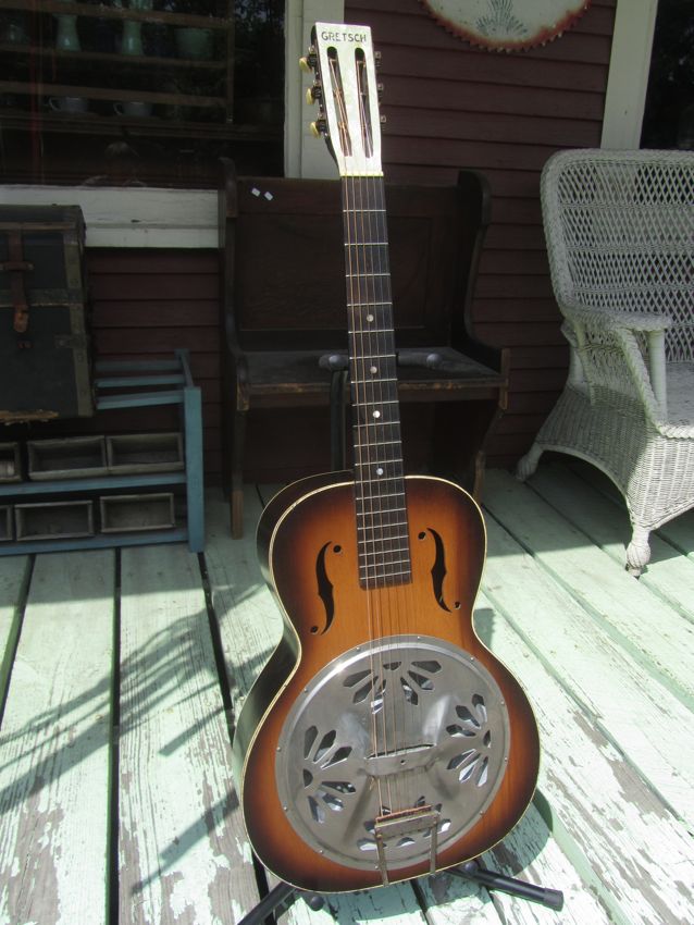 c.1935 Gretschbranded Roundneck Dobro Resonator Guitar