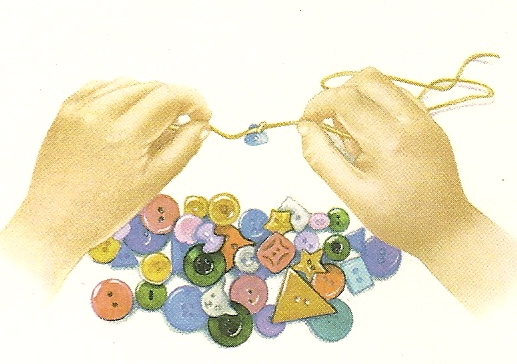 Homemaker's Journal: Old-Timey Button String and Bracelet