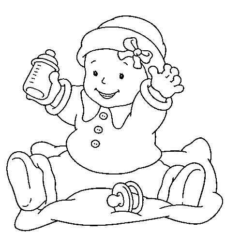 baby images coloring pages - photo #4