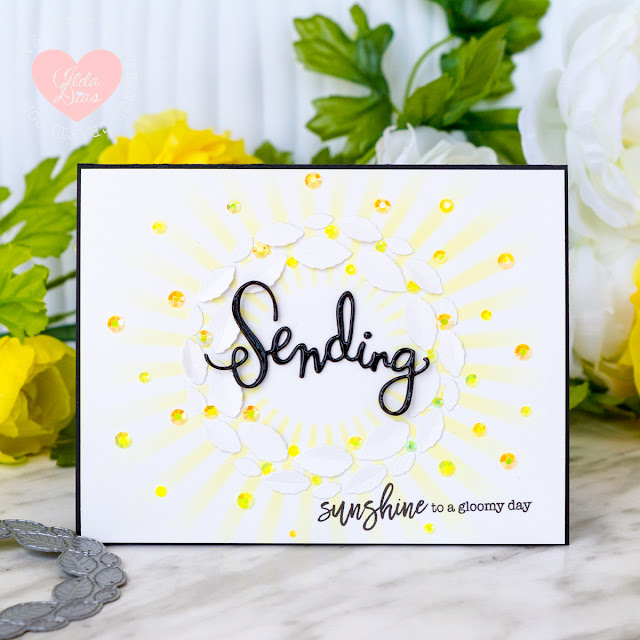 Sending Sunshine Card for Simon Says Stamp Sending Sunshine Release by ilovedoingallthingscrafty