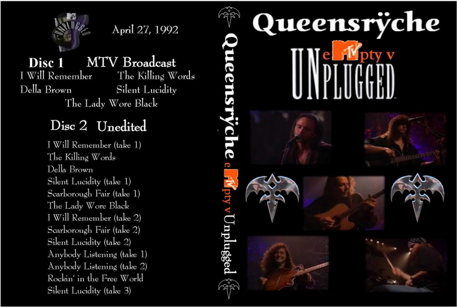 Queensryche mtv unplugged rar 2016 Queensryche mtv unplugged rar 2016