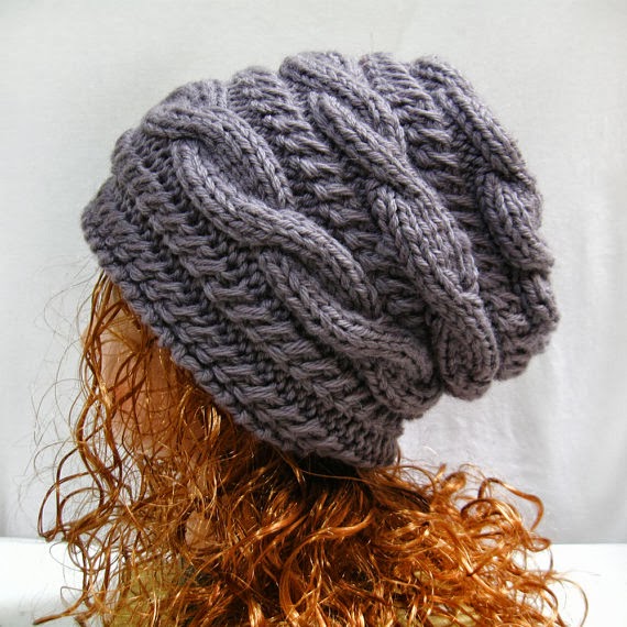 Knitting pattern hat slouchy