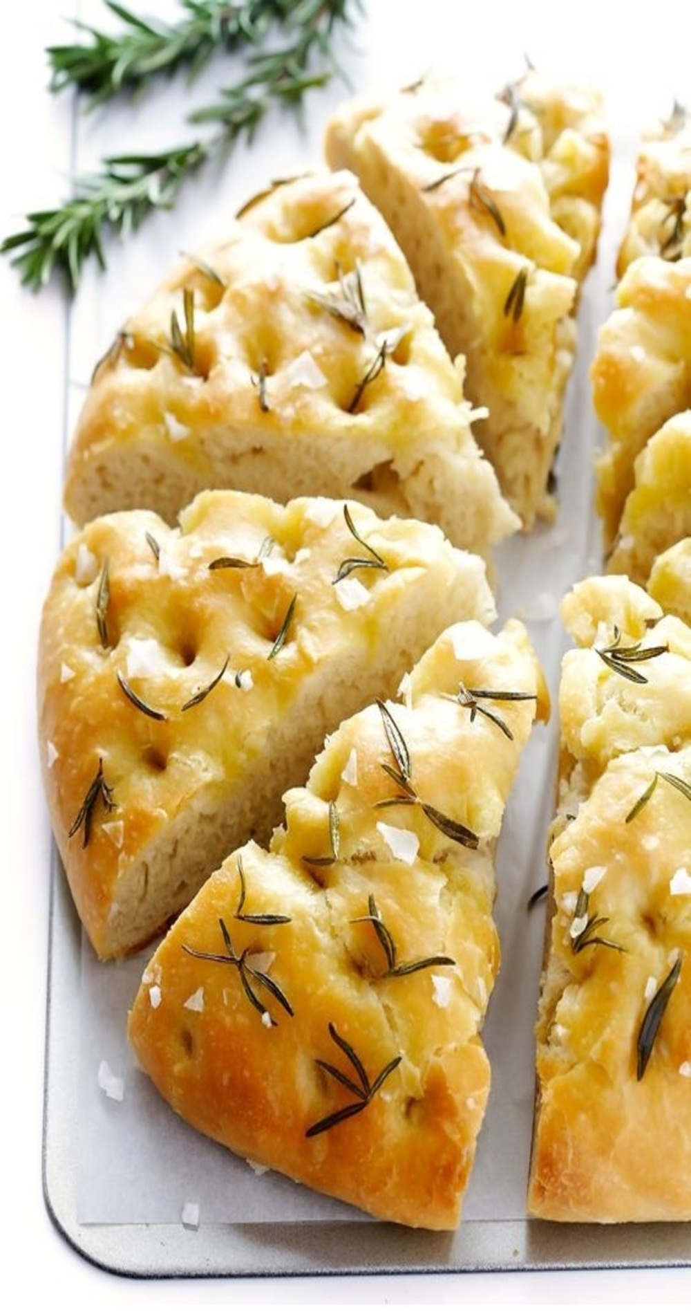 Rosemary Focaccia Bread Food beverage recipes for breakfast lunch ...