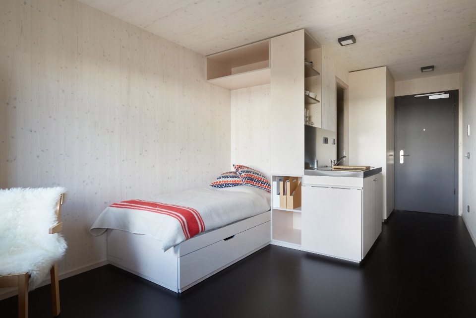 Woodie Student Dormitory Timber Prefab Modular Building In