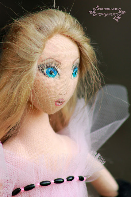 Мои любимые игрушки, авторская текстильная кукла Жизель, my lovely toys, art cloth doll