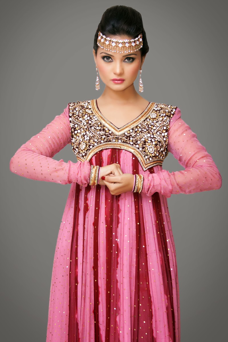 Pakistani silk dresses 2014 - Utho Jago Pakistan