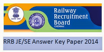 RRB Junior Engineer (JE) Senior Section Engineer (SE) Answer Key Paper 2014- Solved Question Paper Download Eenadu, Sakshi Education – Chennai, Secundarabad- Cut Off Marks