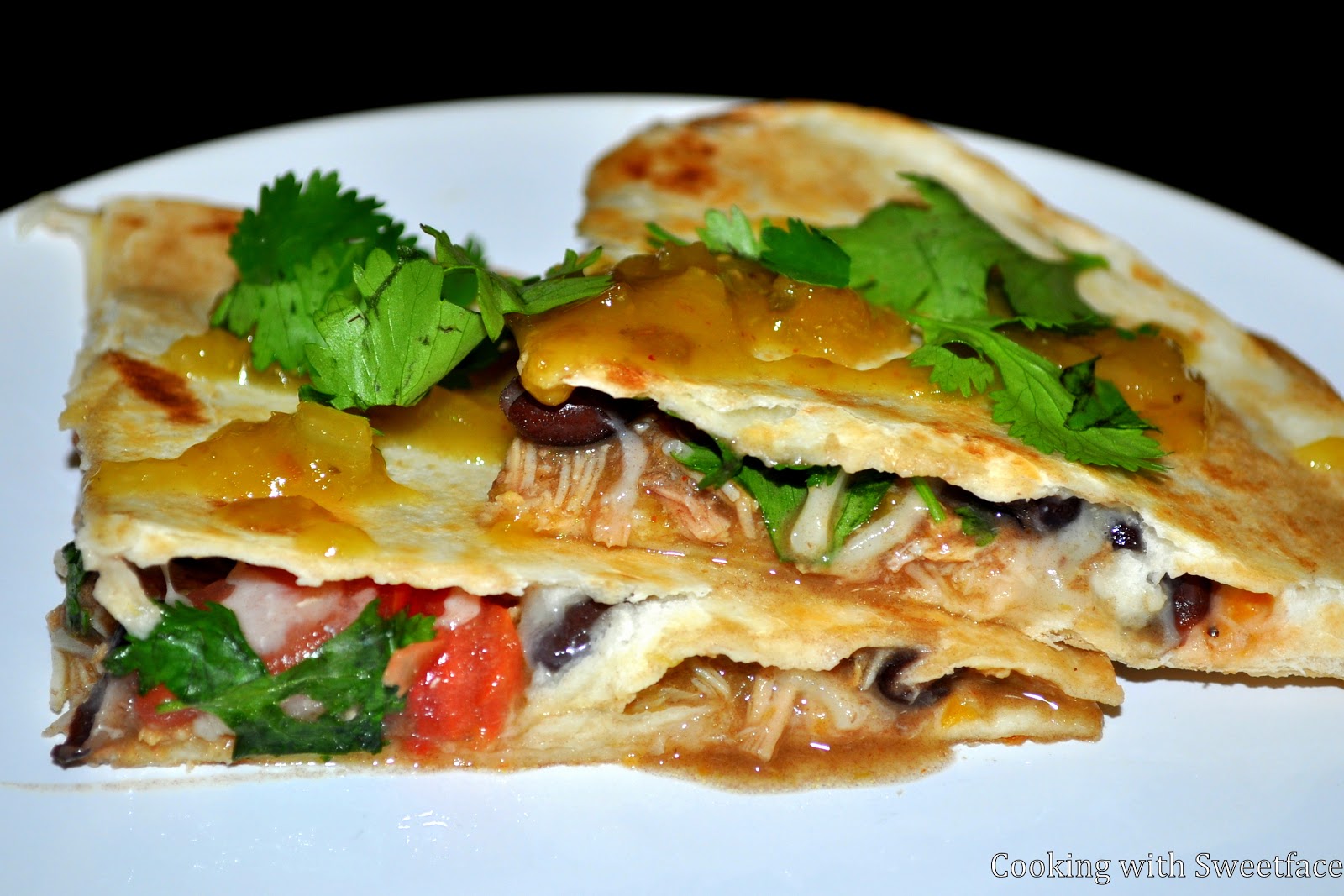 CookingwithSweetface Salsa Verde Pork Quesadillas