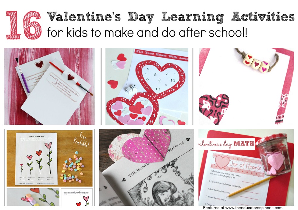 Valentine's Day Learning Activities For Kids to Make and Do The