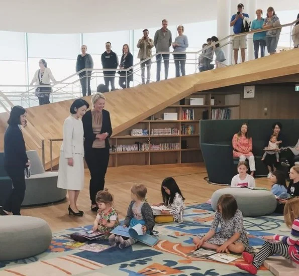 Crown Princess Kiko visited the new Oodi Central Library in Helsinki