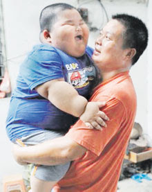 Budak tiga tahun miliki berat 59.87kg