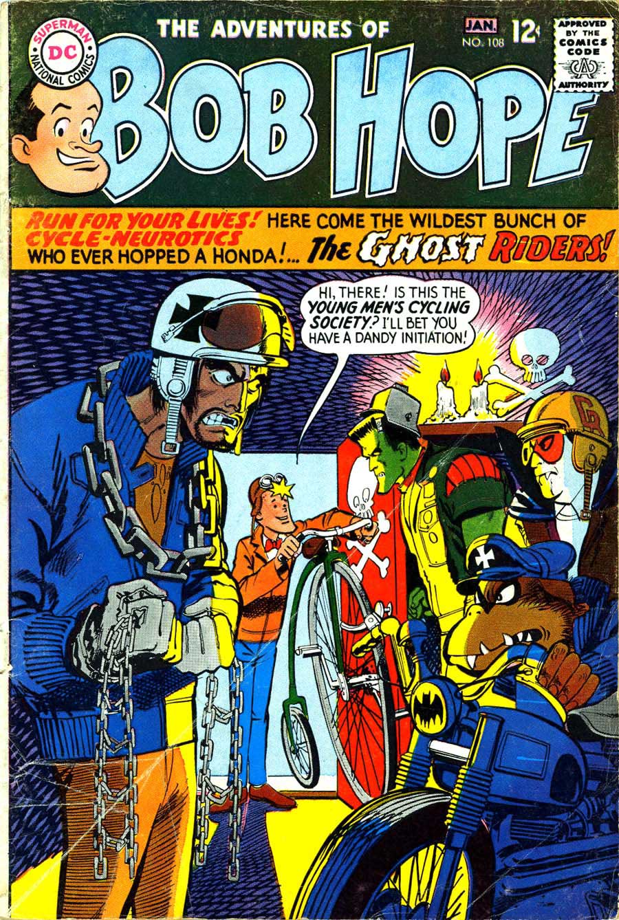 Adventures of Bob Hope v1 #108 - Neal Adams dc 1960s comic book cover art