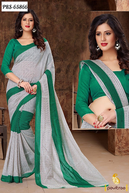 Buy White Color Art Silk Bhagalpuri Indian Summer Special Printed Sarees Online Shopping Collection with Low Price Cost Rate at Pavitraa.in