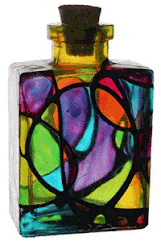 glass bottle painting simple vase bottles paint painted decorative innovative stained jars paintings handicrafts flower jar pattern crafts diy shapes