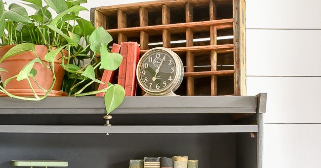 Painted Vintage Barrister Style Bookcase Little House Of Four