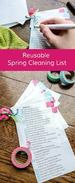 Reusable Spring Cleaning list