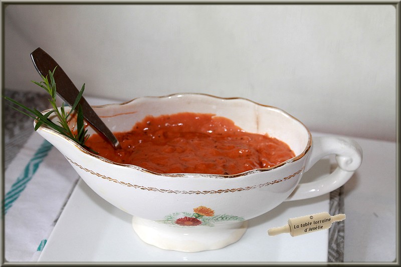 LA TABLE LORRAINE D'AMELIE Sauce bourguignonne au Thermomix