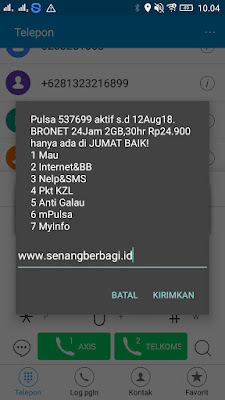 Bukti Pembayaran Pulsa Gratis dari Aplikasi Penghasil Uang Gratis Kubik News