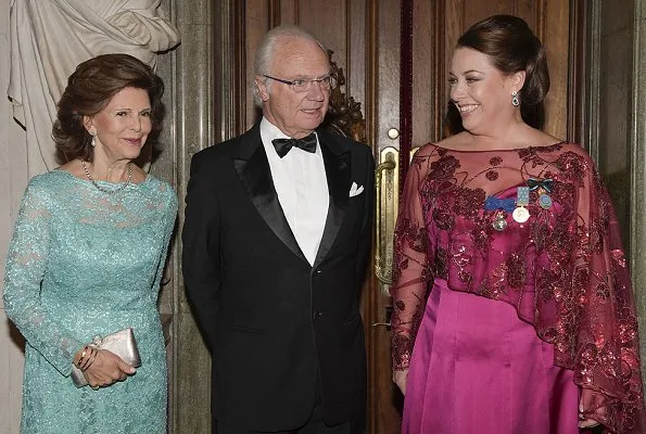 Queen Silvia wore a lace gown at award ceremony. Nina Stemme has been announced as the recipient of the 2018 Birgit Nilsson Prize