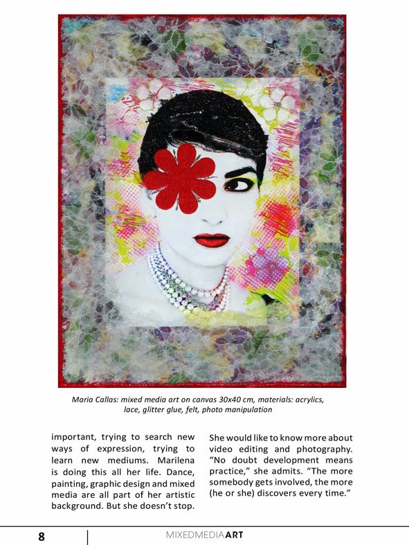 MIXED MEDIA & DIGITAL A R T Interview at Mixed Media Art Magazine