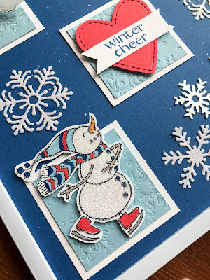 Stampin' Up! Spirited Snowmen Sampler Frame ~ 2018 Holiday Catalog ~ www.juliedavison.com